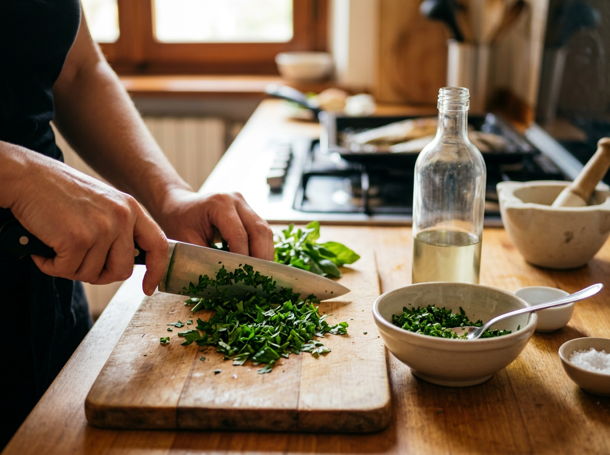 Passaggio 5: Preparare la Salsa Verde Leggera