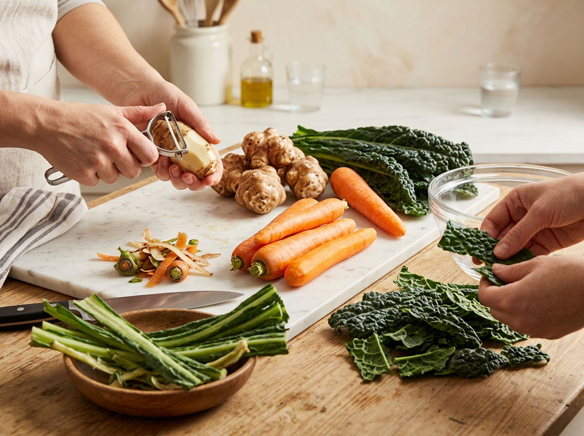 Passaggio 1: Prepara e Pulisci le Verdure Fresche