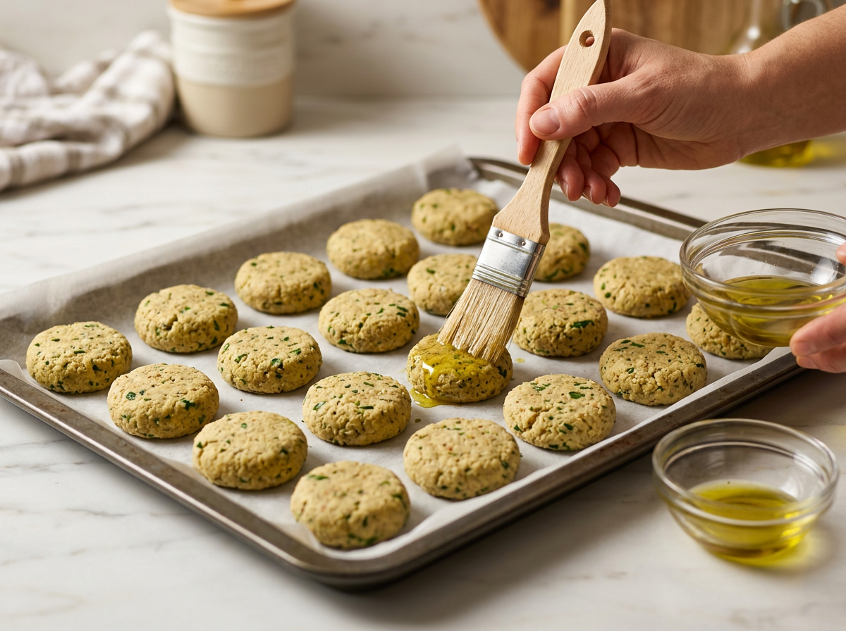 Passaggio 4: Forma i Falafel e Disponili sulla Teglia