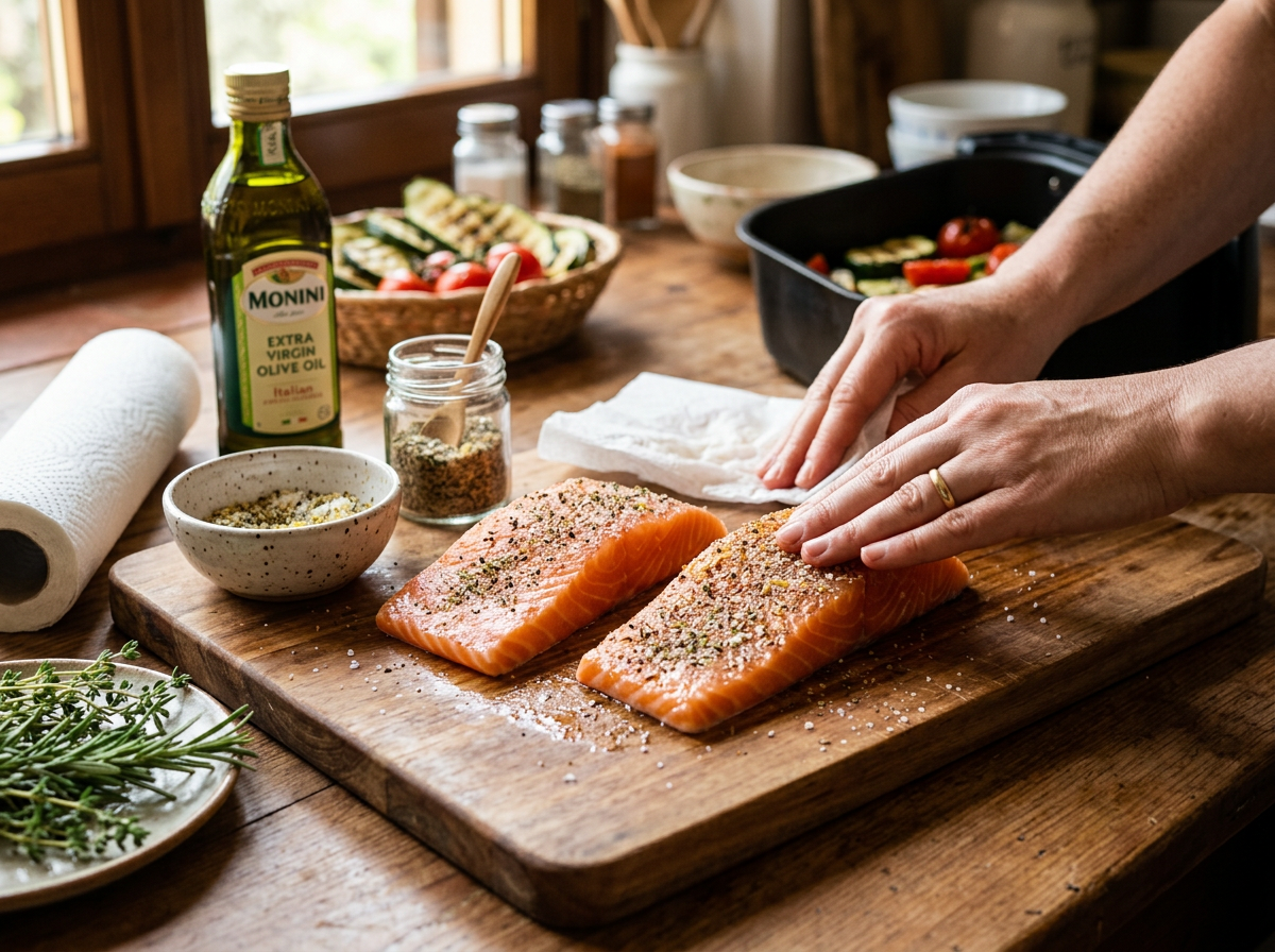Passaggio 4: Prepara e condisci il salmone