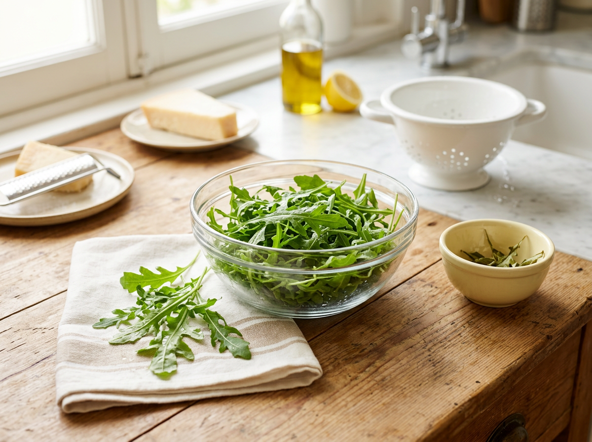 Passaggio 1: Prepara la Base di Rucola