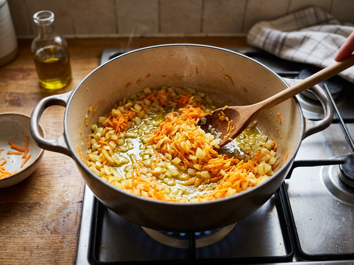 Passaggio 1: Prepara il soffritto aromatico