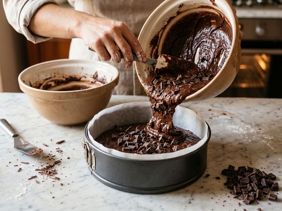 Passaggio 5: Aggiunta del Cioccolato e Infornata