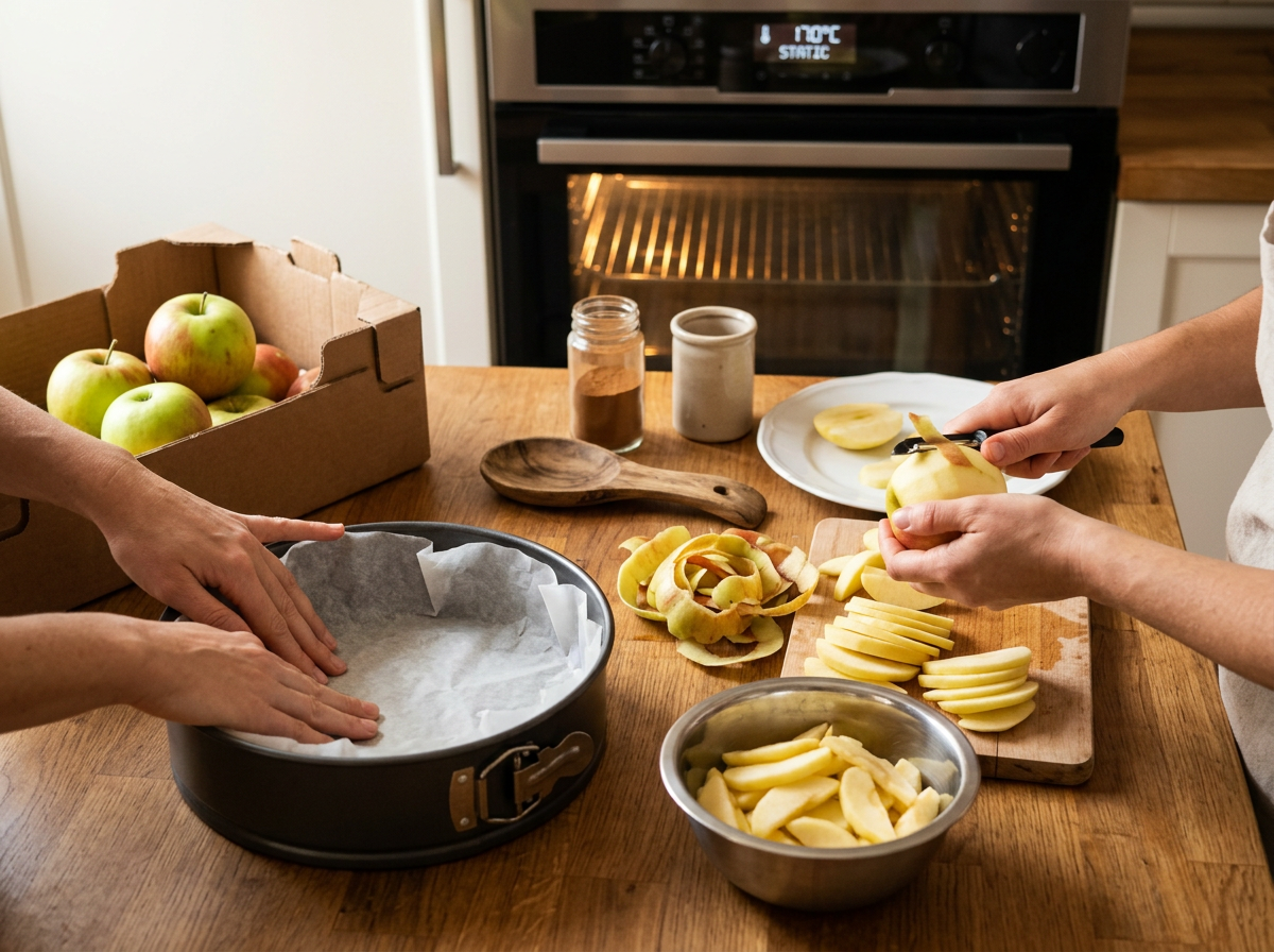 Passaggio 1: Preparazione delle Mele e del Forno