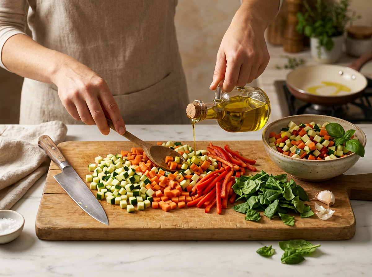 Passaggio 2: Prepara le verdure miste