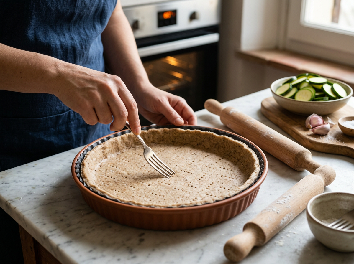 Passaggio 4: Stesura della Base e Assemblaggio della Torta Salata