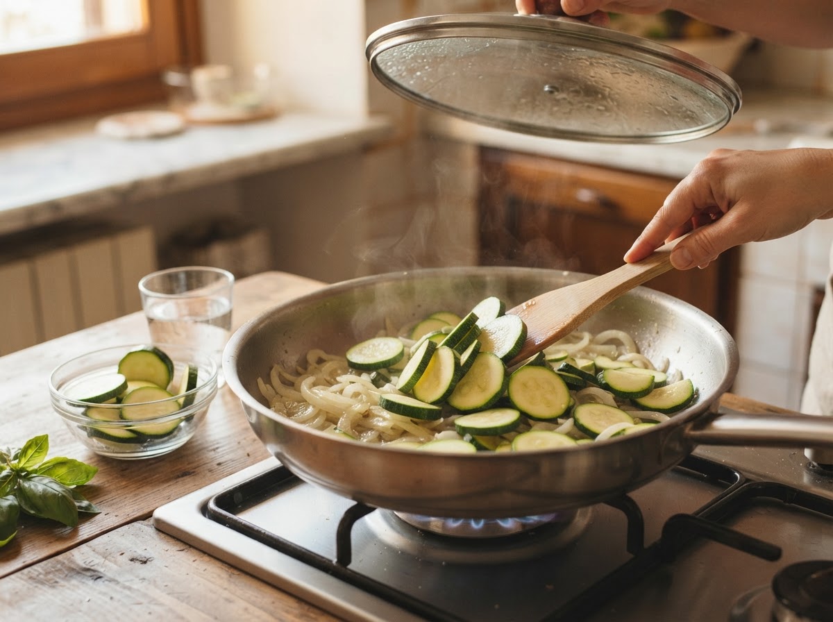 Passaggio 3: Aggiunta delle zucchine e stufatura