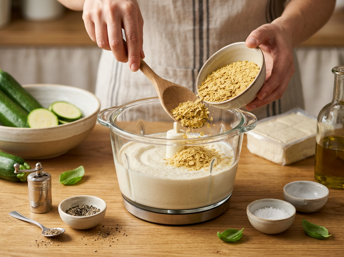 Passaggio 3: Prepara la Ricotta di Tofu e Aromatizza
