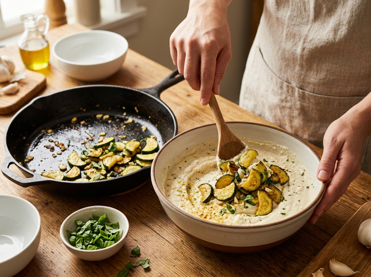 Passaggio 4: Salta le Zucchine e uniscile alla Crema